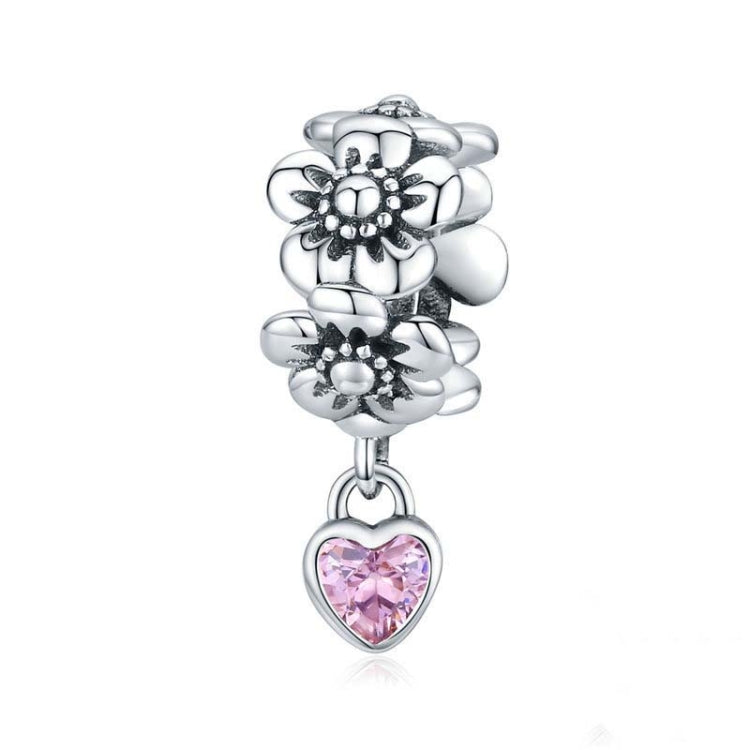Accessoires de bracelet DIY avec perles de fleurs en argent sterling S925, SCC1485