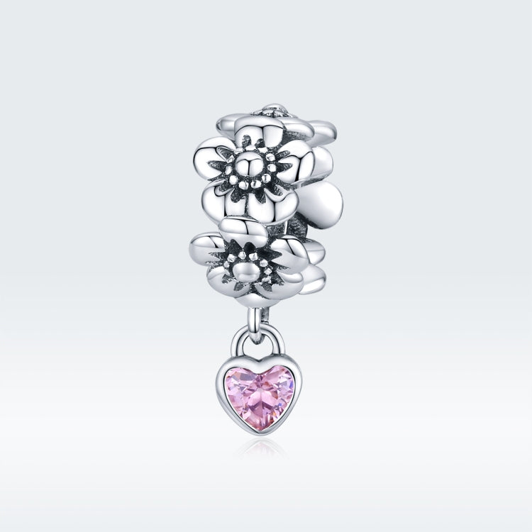 Accessoires de bracelet DIY avec perles de fleurs en argent sterling S925, SCC1485