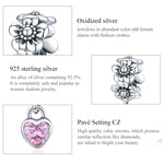 Accessoires de bracelet DIY avec perles de fleurs en argent sterling S925, SCC1485