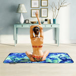 Serviette antidérapante écologique en microfibre, tapis de yoga pliable, drapé de sport, taille : 183 x 63 cm, vert, bleu foncé, violet, jaune