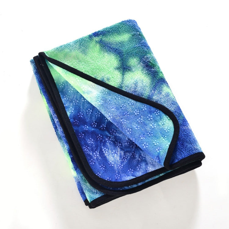 Serviette antidérapante écologique en microfibre, tapis de yoga pliable, drapé de sport, taille : 183 x 63 cm, vert, bleu foncé, violet, jaune