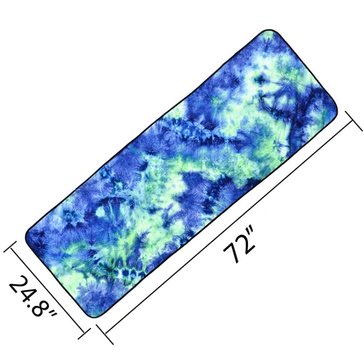 Serviette antidérapante écologique en microfibre, tapis de yoga pliable, drapé de sport, taille : 183 x 63 cm, vert, bleu foncé, violet, jaune