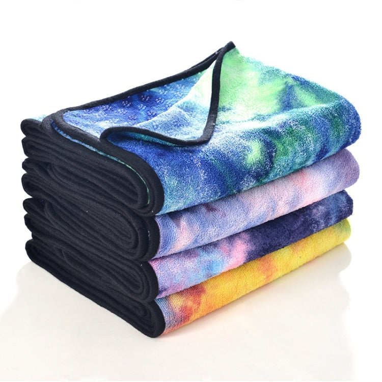 Serviette antidérapante écologique en microfibre, tapis de yoga pliable, drapé de sport, taille : 183 x 63 cm, vert, bleu foncé, violet, jaune