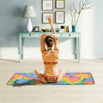 Serviette antidérapante écologique en microfibre, tapis de yoga pliable, drapé de sport, taille : 183 x 63 cm, vert, bleu foncé, violet, jaune