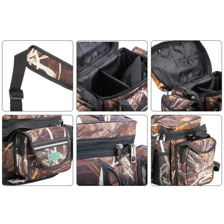 SeaKnight SK003 Sac à bandoulière multifonctionnel pour leurres, sacoche de pêche, sac de taille
