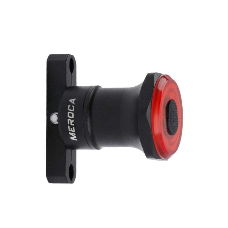 Feu arrière intelligent MEROCA MX2 avec capteur, lumière de frein pour VTT, lumière de vélo de route pour conduite nocturne, chargement USB, installation sur coussin de siège noir, coloré, or rose, installation sur tube de selle noir