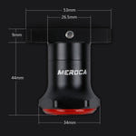 Feu arrière intelligent MEROCA MX2 avec capteur, lumière de frein pour VTT, lumière de vélo de route pour conduite nocturne, chargement USB, installation sur coussin de siège noir, coloré, or rose, installation sur tube de selle noir