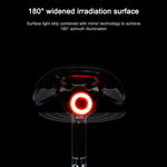 Feu arrière intelligent MEROCA MX2 avec capteur, lumière de frein pour VTT, lumière de vélo de route pour conduite nocturne, chargement USB, installation sur coussin de siège noir, coloré, or rose, installation sur tube de selle noir