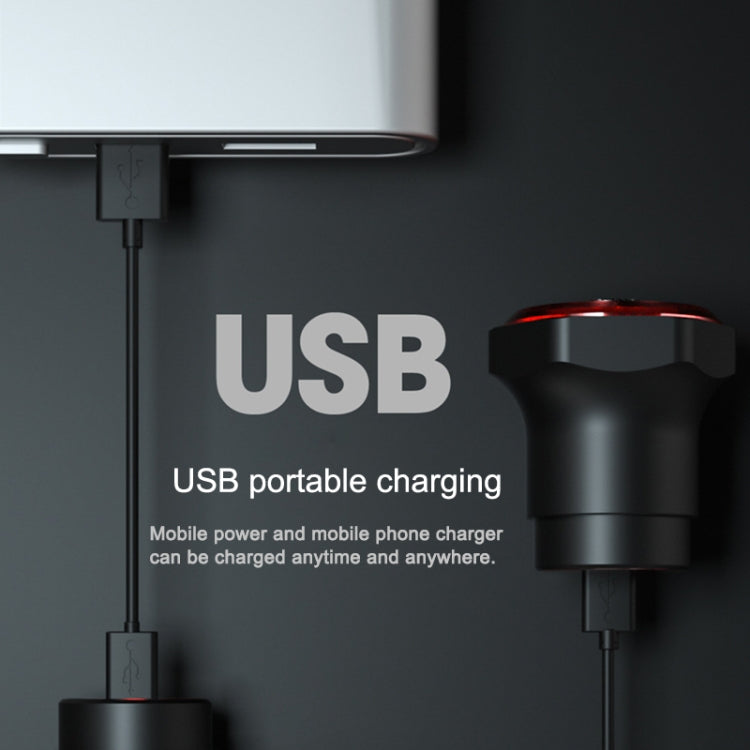 Feu arrière intelligent MEROCA MX2 avec capteur, lumière de frein pour VTT, lumière de vélo de route pour conduite nocturne, chargement USB, installation sur coussin de siège noir, coloré, or rose, installation sur tube de selle noir