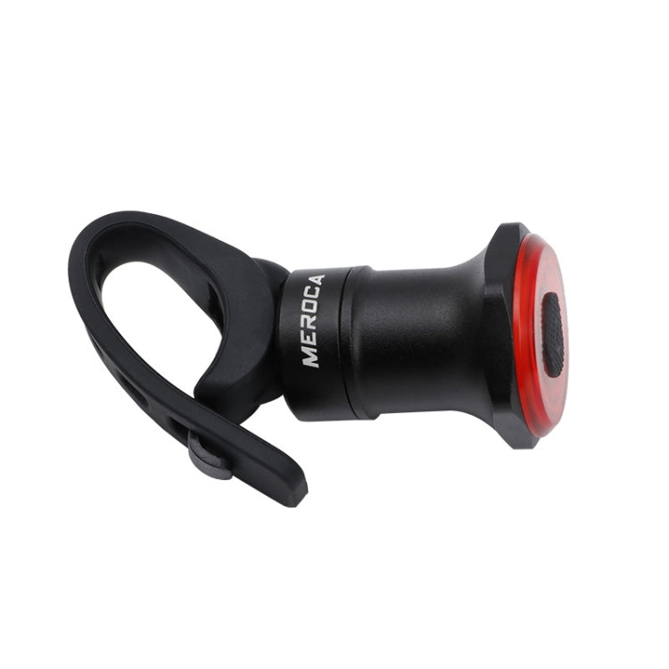 Feu arrière intelligent MEROCA MX2 avec capteur, lumière de frein pour VTT, lumière de vélo de route pour conduite nocturne, chargement USB, installation sur coussin de siège noir, coloré, or rose, installation sur tube de selle noir