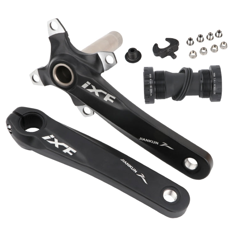 Manivelle creuse modifiée JIANKUN IXF pour VTT, plateau simple, manivelles gauche et droite, axe inférieur, manivelle gauche et droite, manivelle gauche et droite + boîtier de pédalier