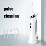 Détartreur Dentaire Électrique à Eau, Hydropulseur Portable pour Nettoyage Buccal, Blanc, Rose, Bleu