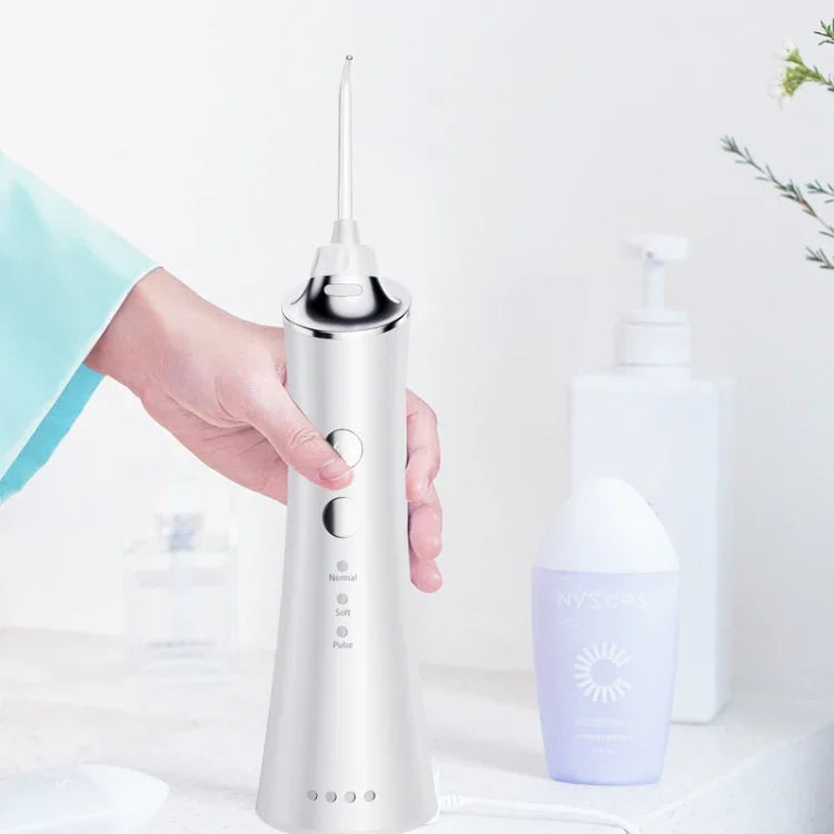 Détartreur Dentaire Électrique à Eau, Hydropulseur Portable pour Nettoyage Buccal, Blanc, Rose, Bleu
