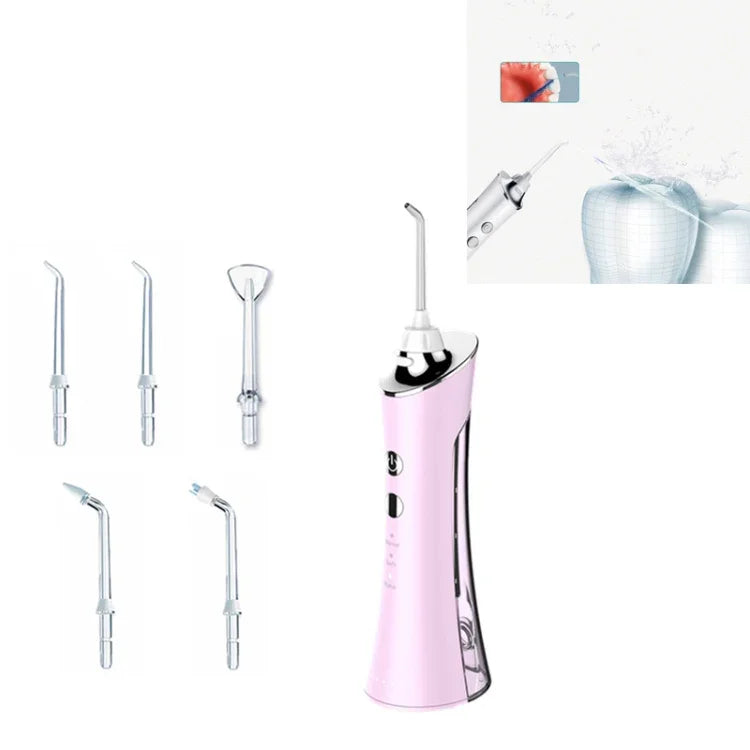 Détartreur Dentaire Électrique à Eau, Hydropulseur Portable pour Nettoyage Buccal, Blanc, Rose, Bleu