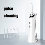 Détartreur Dentaire Électrique à Eau, Hydropulseur Portable pour Nettoyage Buccal, Blanc, Rose, Bleu
