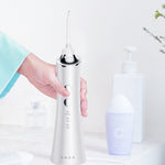 Détartreur Dentaire Électrique à Eau, Hydropulseur Portable pour Nettoyage Buccal, Blanc, Rose, Bleu