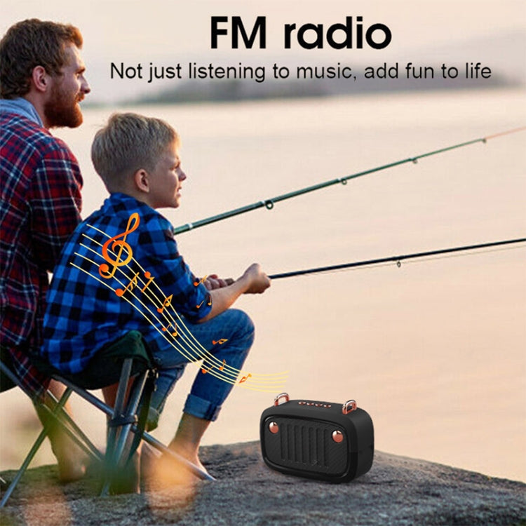 Enceinte Bluetooth sans fil BS32D Subwoofer dessin animé Carte extérieure Enceinte mini portable, Bleu, Noir, Gris Argent, Orange, Vert