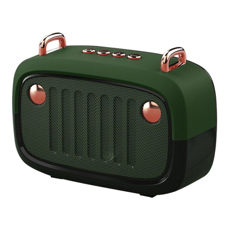 Enceinte Bluetooth sans fil BS32D Subwoofer dessin animé Carte extérieure Enceinte mini portable, Bleu, Noir, Gris Argent, Orange, Vert