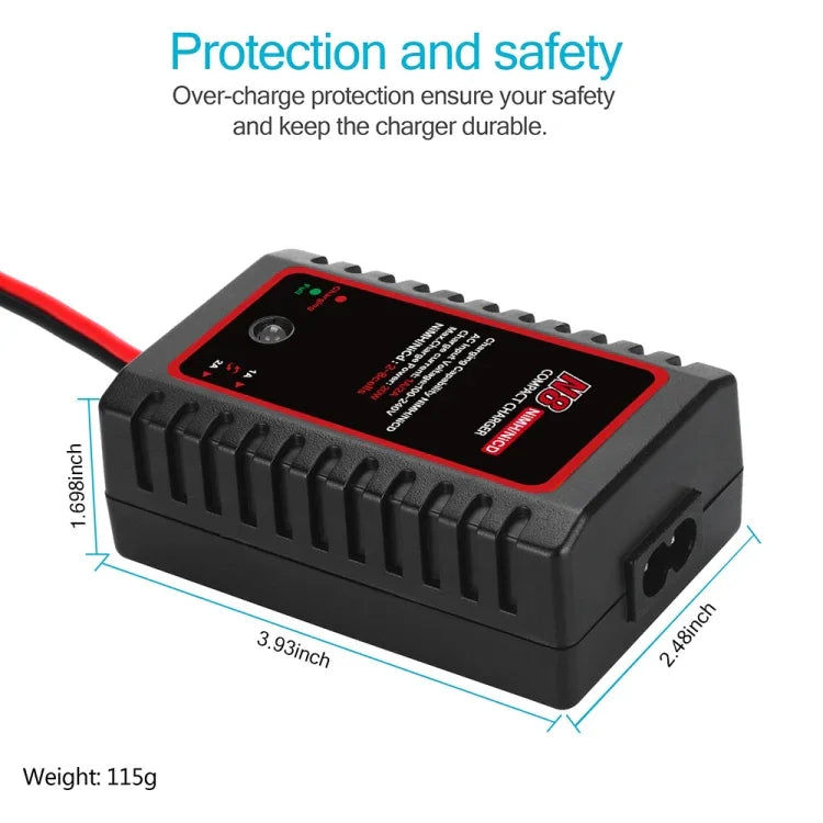 Chargeur de batterie HTRC N8 Ni-MH Ni-Cr à équilibrage intelligent, prise UE, prise US, prise UK