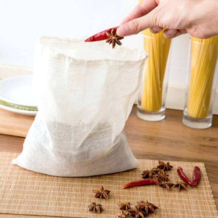 Lot de 100 sacs filtrants en gaze pour soupe, 20x25cm, ustensiles de cuisine, sac d'isolation des résidus de soupe, filtre en gaze pour soupe