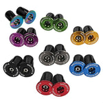 1 paire de bouchons d'extrémité de guidon MEROCA pour VTT, verrou d'expansion, vélo de route, noir, rouge, bleu, vert, violet, or, titane, coloré par électrodéposition
