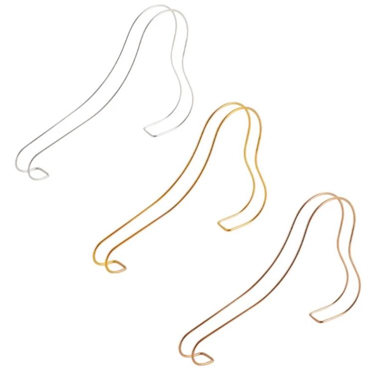 2 PCS Présentoir à talons hauts en acier inoxydable Support de chaussures élastique en métal Support de chaussures, Argent, Titane, Or rose