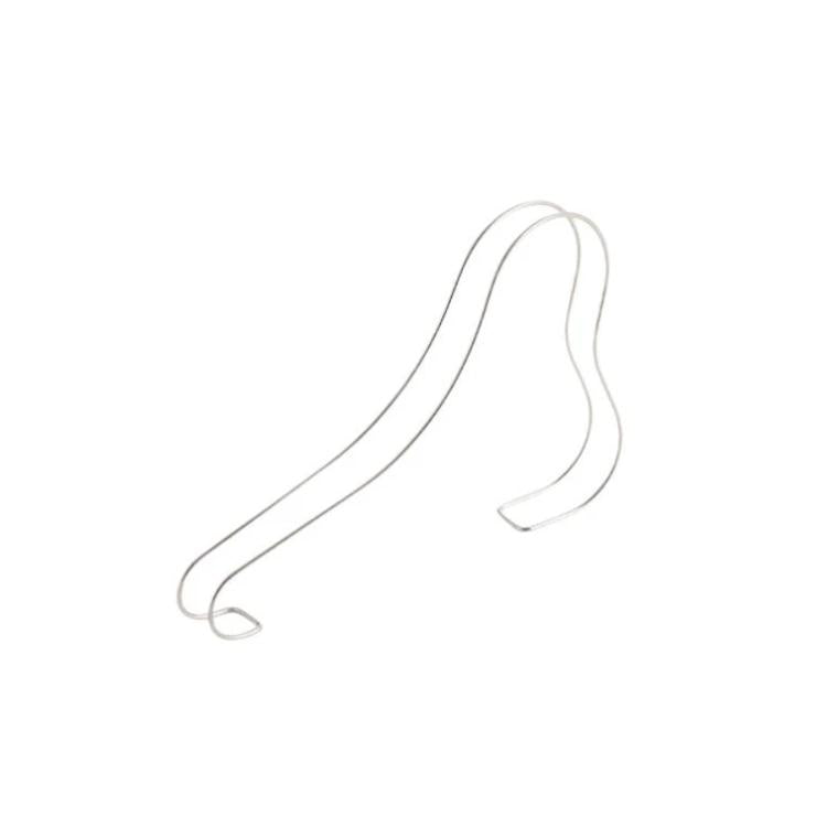 2 PCS Présentoir à talons hauts en acier inoxydable Support de chaussures élastique en métal Support de chaussures, Argent, Titane, Or rose