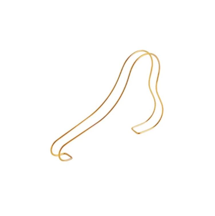 2 PCS Présentoir à talons hauts en acier inoxydable Support de chaussures élastique en métal Support de chaussures, Argent, Titane, Or rose