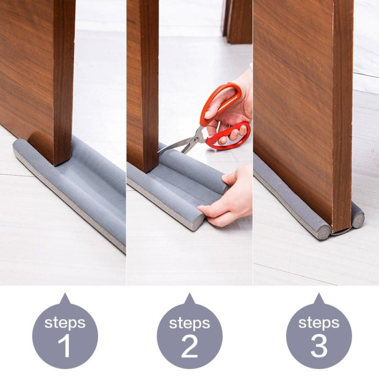 Joint d'étanchéité et bande d'isolation phonique pour porte et fenêtre, bande adhésive coupe-vent et anti-froid, ruban anti-poussière, gris, blanc, noir