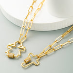 Collier à pendentif en forme de croix, chaîne de clavicule délicate en laiton micro-incrusté de zircon, Croix, Fille