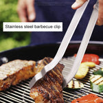 Pince de barbecue en acier inoxydable, outil de barbecue, pince à pain, pince à spaghetti, pince à steak, pince de barbecue