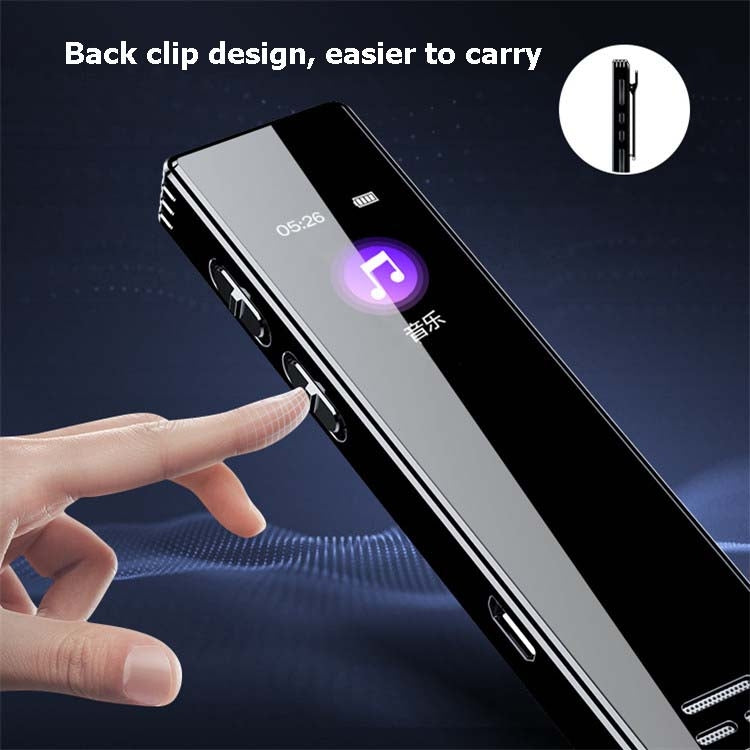 Enregistreur vocal professionnel MROBO A10 avec réduction de bruit HD, lecteur MP3 à écran couleur pour étudiants, 8 Go, 16 Go