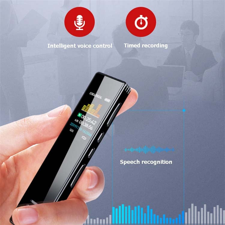 Enregistreur vocal professionnel MROBO A10 avec réduction de bruit HD, lecteur MP3 à écran couleur pour étudiants, 8 Go, 16 Go