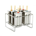 Moule à glace DIY en acier inoxydable, moule à glace ménager, 6 doubles fentes à tête plate, 6 doubles fentes à tête ronde, 3 doubles fentes à tête plate et 3 doubles fentes à tête ronde, 6 doubles fentes en forme de pastèque