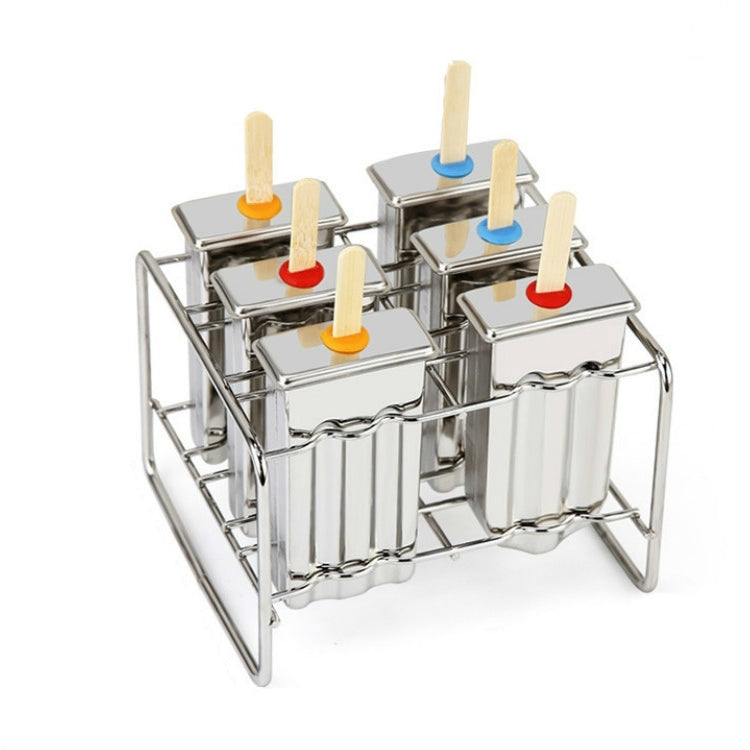 Moule à glace DIY en acier inoxydable, moule à glace ménager, 6 doubles fentes à tête plate, 6 doubles fentes à tête ronde, 3 doubles fentes à tête plate et 3 doubles fentes à tête ronde, 6 doubles fentes en forme de pastèque
