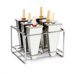 Moule à glace DIY en acier inoxydable, moule à glace ménager, 6 doubles fentes à tête plate, 6 doubles fentes à tête ronde, 3 doubles fentes à tête plate et 3 doubles fentes à tête ronde, 6 doubles fentes en forme de pastèque