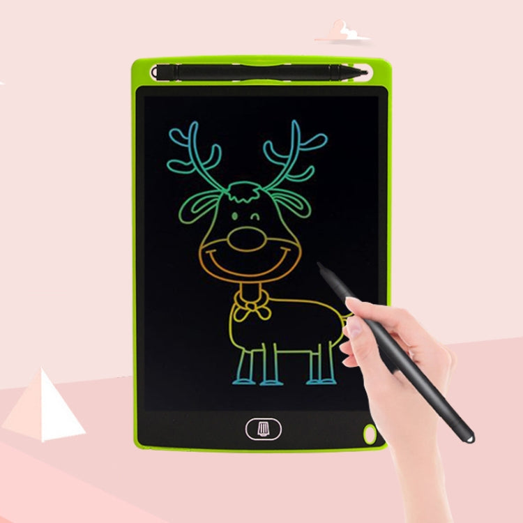 Tablette d'écriture LCD de 8,5 pouces pour enfants, planche à gribouiller, écriture colorée, vert
