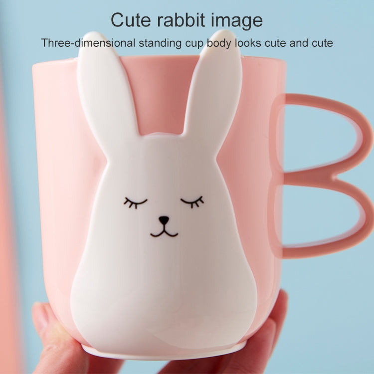Tasse de bain de bouche créative et mignonne, tasse de brossage domestique en plastique pour enfants avec poignée, poudre nordique, gris nordique, bleu nordique