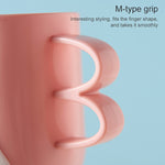 Tasse de bain de bouche créative et mignonne, tasse de brossage domestique en plastique pour enfants avec poignée, poudre nordique, gris nordique, bleu nordique