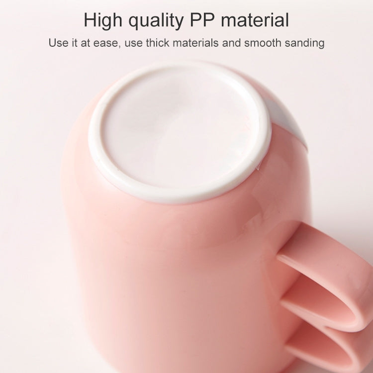 Tasse de bain de bouche créative et mignonne, tasse de brossage domestique en plastique pour enfants avec poignée, poudre nordique, gris nordique, bleu nordique