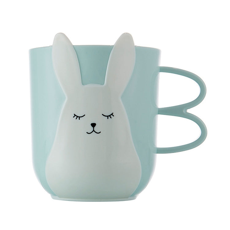 Tasse de bain de bouche créative et mignonne, tasse de brossage domestique en plastique pour enfants avec poignée, poudre nordique, gris nordique, bleu nordique