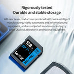 Carte mémoire SD Lexar SD-800X Pro haute vitesse pour appareil photo reflex, 32 Go, 64 Go