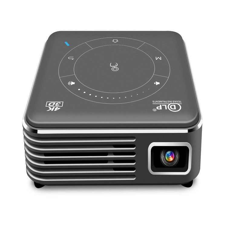Mini projecteur intelligent DLP P11 854 x 480 avec télécommande infrarouge, Android 9.0, 2 Go+16 Go, compatible Wi-Fi 2,4 G/5 G, Bluetooth, carte TF