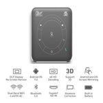 Mini projecteur intelligent DLP P11 854 x 480 avec télécommande infrarouge, Android 9.0, 2 Go+16 Go, compatible Wi-Fi 2,4 G/5 G, Bluetooth, carte TF