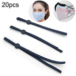 20pcs Cordon Élastique Réglable pour Masque, Livraison Couleur Aléatoire, Cordon Élastique pour Masque