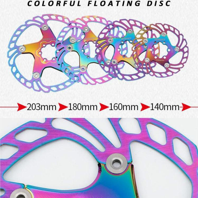Disque flottant IIIPRO pour frein à disque route et VTT à six vis, 140 mm, 160 mm, 180 mm, 203 mm