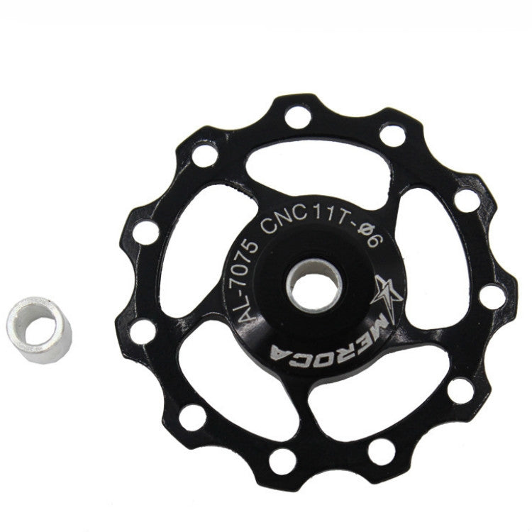 Roue guide de dérailleur arrière MEROCA en métal pour VTT et vélo de route 11T/13T, 11T noir, 13T noir, 11T rouge, 13T rouge, 11T bleu, 13T bleu, 11T violet, 13T violet, 11T argent, 13T argent, 11T électroplaqué coloré