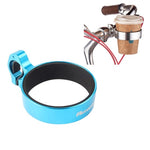 Porte-gobelet vélo pour tasse de café ou de thé au lait, porte-bouteille en alliage d'aluminium, jaune, rouge, bleu, noir, argent