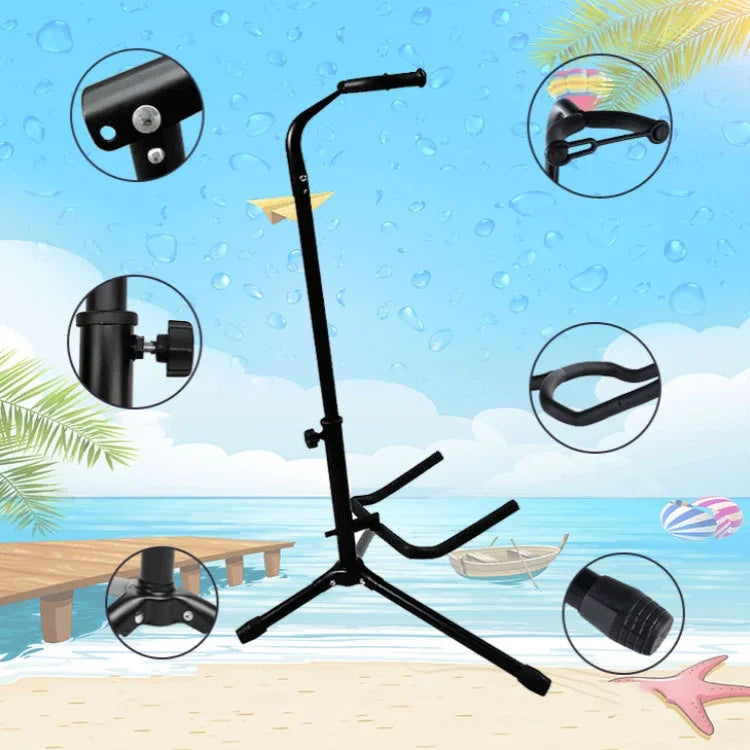 Support de guitare vertical pliable pour une seule guitare, support de guitare vertical pour une seule guitare
