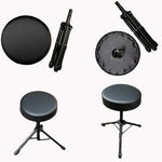 Tabouret releveur rond à support métallique, banc universel pour instruments de musique, tabouret releveur rond